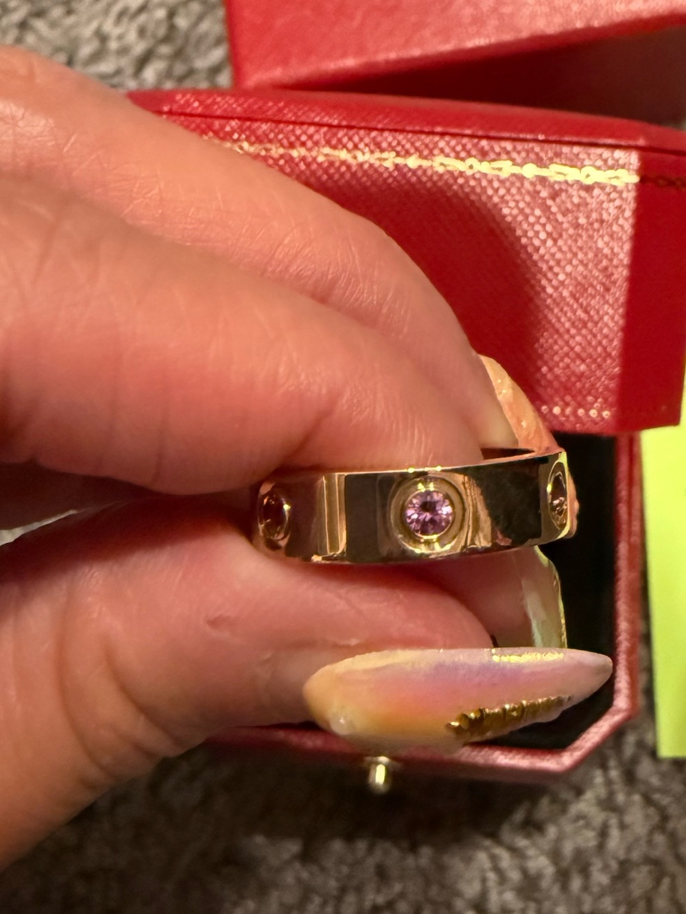 Cartier Rainbow Love Ring size 53